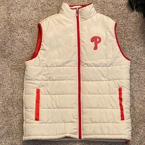 Philadelphia Phillies White & Red Puffer Vest XL – Valley Forge Promo